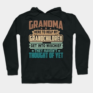 GRANDMA HERE TO HELP MY GRANDCHILDREN GET INTO MISCHIEF THEY HAVEN'T THOUGHT OF YET Hoodie